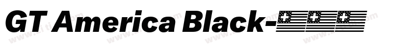 GT America Black字体转换